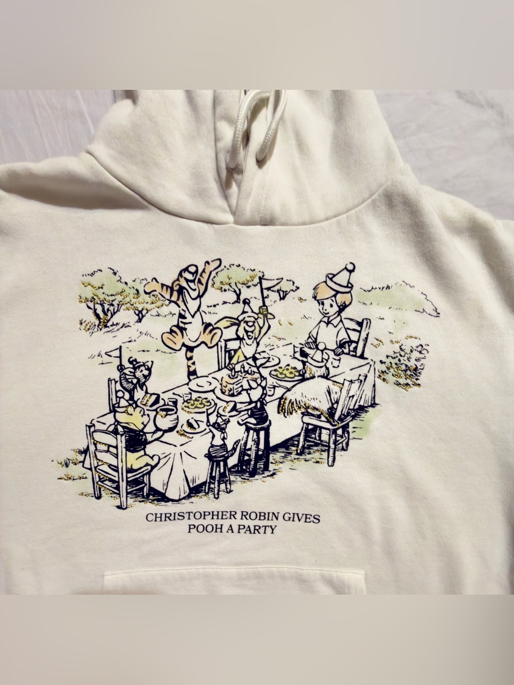 Disney Winnie the Pooh "Christopher Robin Gives Pooh a Party" hoodie